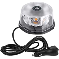 KIMISS 8 LED 40W 12-24V Magnética Flashing luces de advertencia estroboscópico Luz del techo del coche montado que…